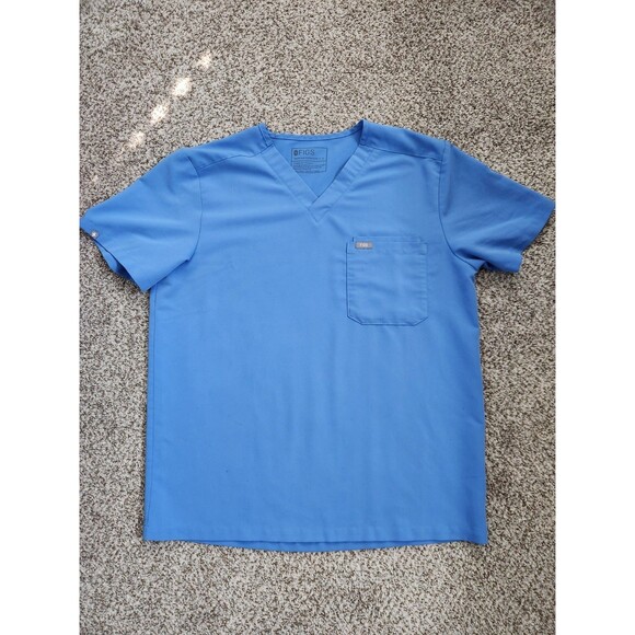 FIGS Technical Collection Men's Light Blue Scrub Top Size L - Picture 1 of 5